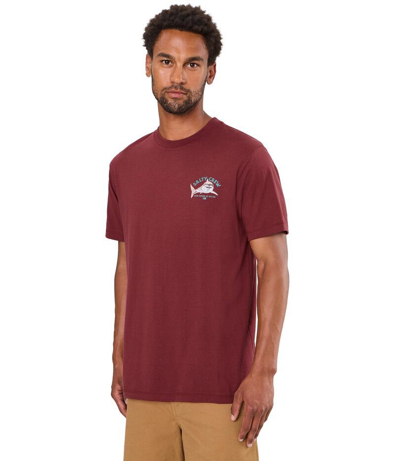 ソルティークルー メンズ トップス シャツ Salty Crew Lurking Short Sleeve Tee Burgundy バーガンディ