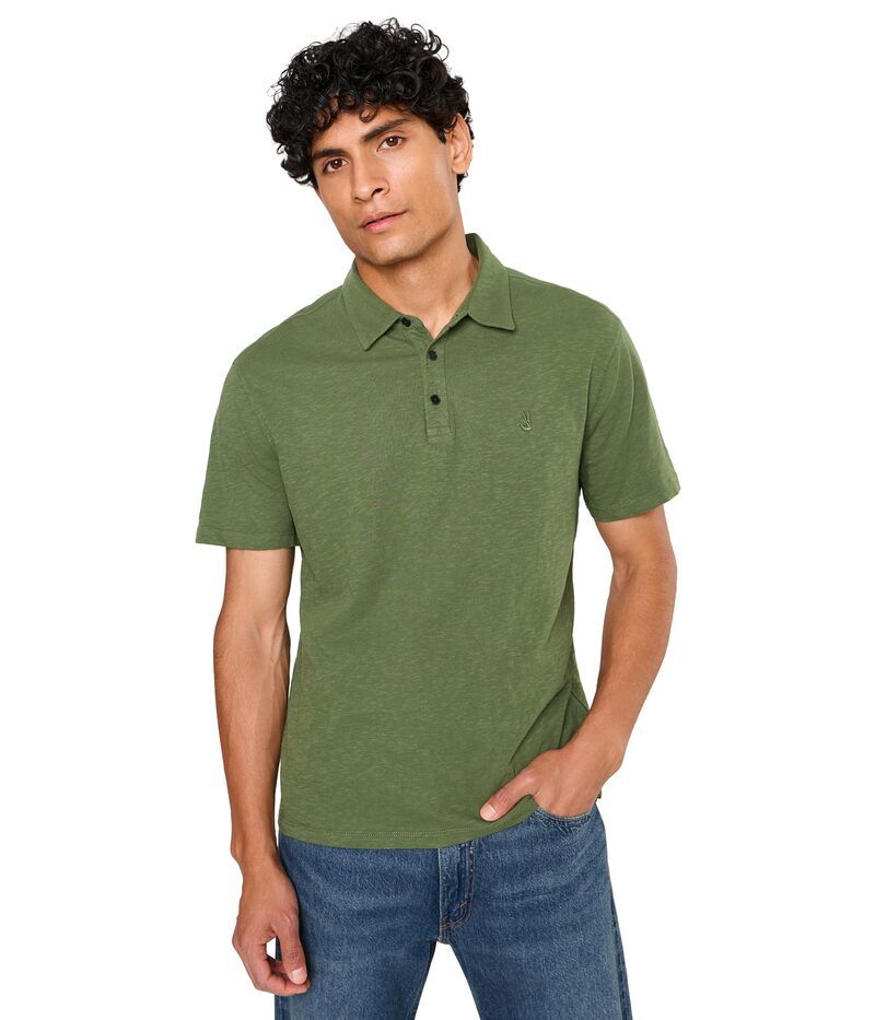 ジョンバルベイトス メンズ トップス シャツ John Varvatos Victor Polo K5787F26 Clover Green グリーン