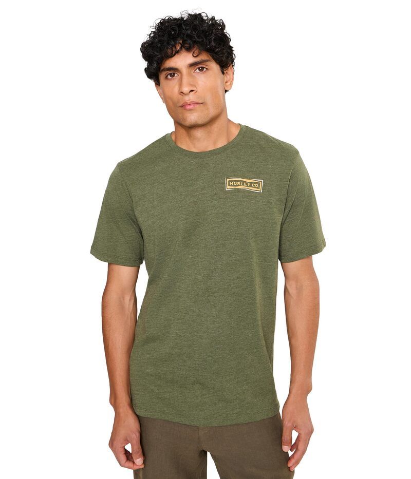 ハーレー メンズ トップス シャツ Hurley Journey Slub Short Sleeve Charcoal Fern チャコール