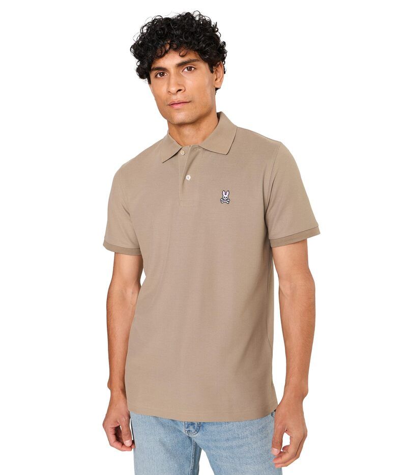 サイコバニー メンズ トップス シャツ Psycho Bunny Classic Polo Antique Taupe トープ