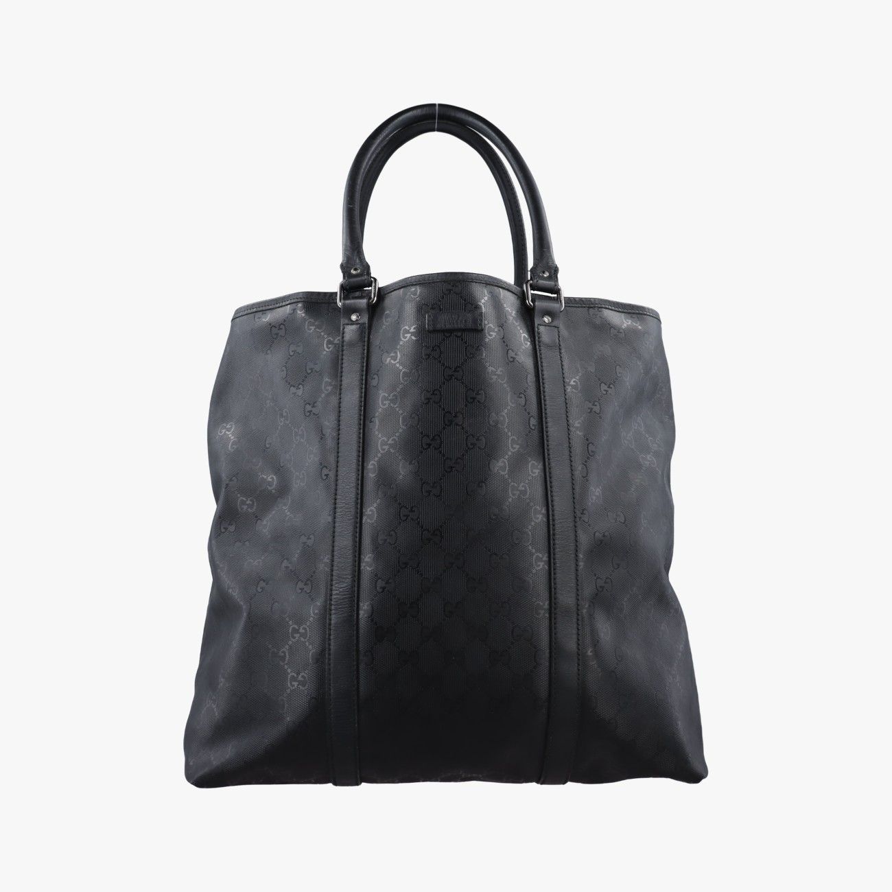 グッチGucciGGインプリメトートバッグ ブラック PVCコーティングキャンバス 223668 A8998506