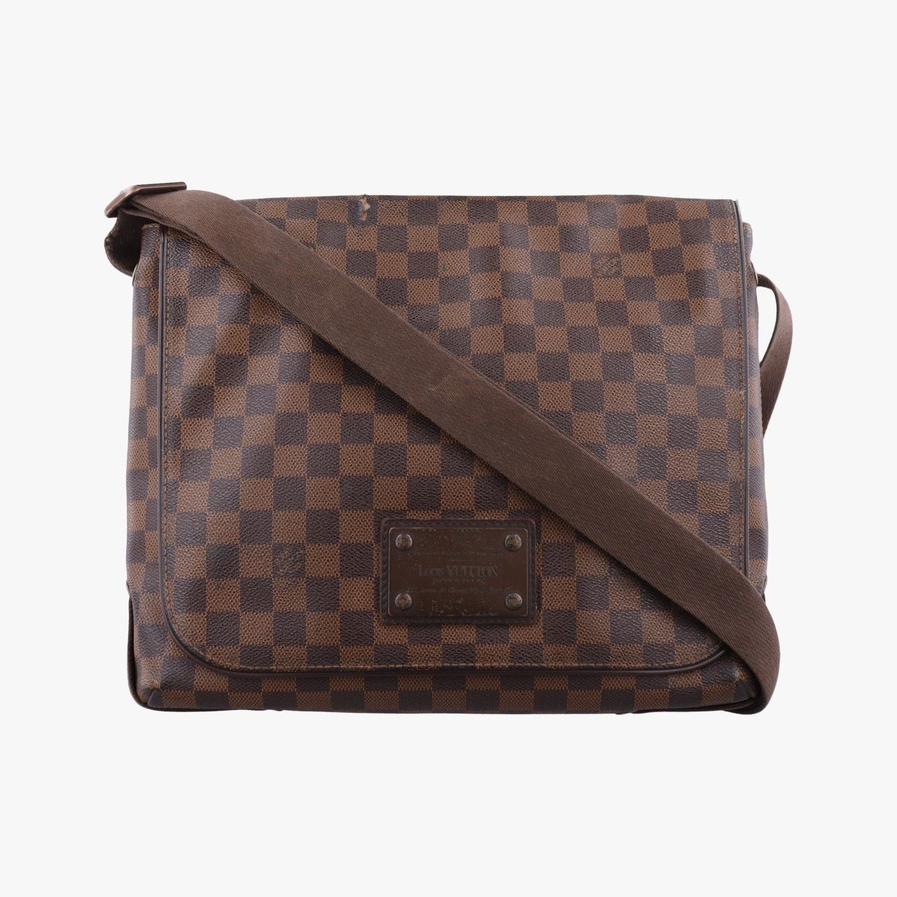 ルイヴィトンLouis VuittonブルックリンMM エベヌ ダミエキャンバス N51211 CA2141