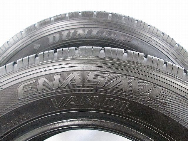中古タイヤ145/80R12 80/78 4本 ダンロップENASAVE VAN01