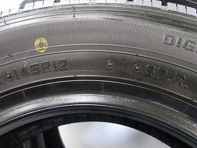 中古タイヤ145/80R12 80/78 4本 ダンロップENASAVE VAN01