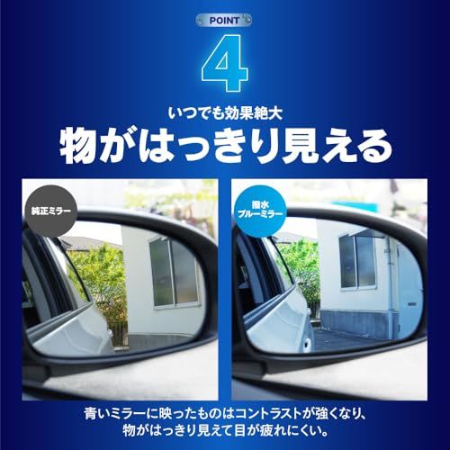 [HYNESS] トヨタ用 ルーミー/ROOMY M900A/M910A 専用設計 撥水仕様 広角 ドアミラーレンズ ブルーミラー 防眩 超撥水 レンズ交換タイプ 左右セットts 8f24630a