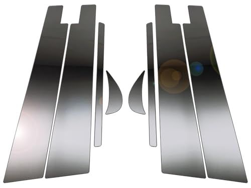 BRIGHTZ カムリ AXVH70 AXVH75 超鏡面ステンレスブラックメッキピラーパネル バイザー有用 8PC 【 PIL?BLA?414 】 AXVH H70 H75 70 75ts aee6dd00