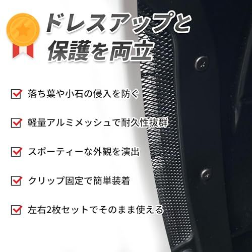 R-FORGE CIVIC TYPE R FL5 ダクトカバー アルミメッシュ エアダクト