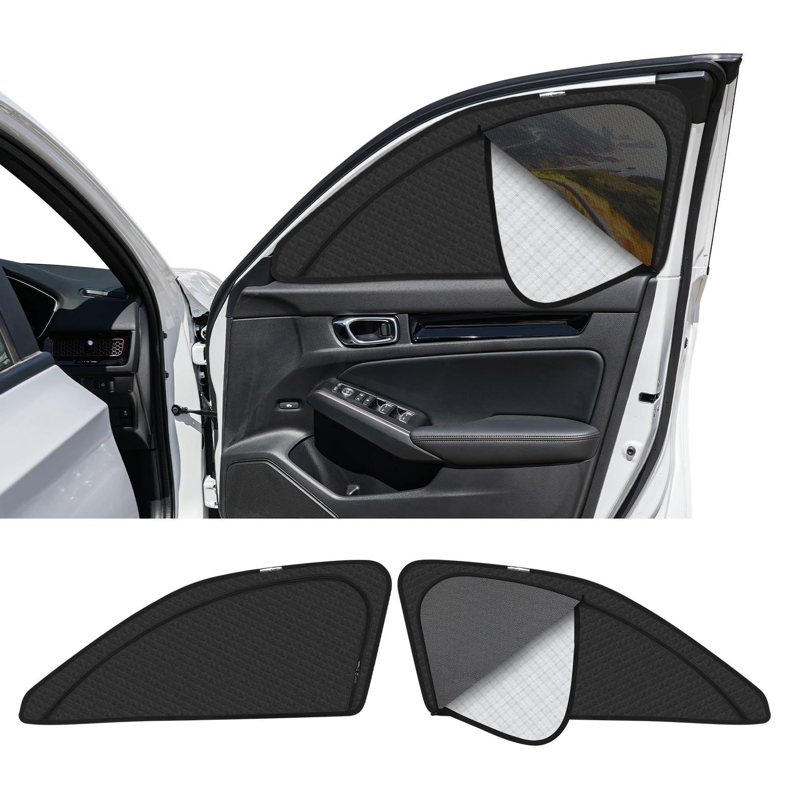 新型 シビック FL系 専用 サンシェード マグネット式 サイド用 車種専用 2in1一体式 カーシェード CIVIC FL1 FL4 タイプR FL5型 メッシュカーテン 換気 断熱 日除け メッシュサンシェード 日焼け防止 UVカット 遮 72a925e3 新型 シビック FL系 専用 サンシェード マグネット式 サイド用 車種専用 2in1一体式 カーシェード CIVIC FL1 FL4 タイプR FL5型 メッシュカーテン 換気 断熱 日除け メッシュサンシェード 日焼け防止 UVカット 遮 72a925e3