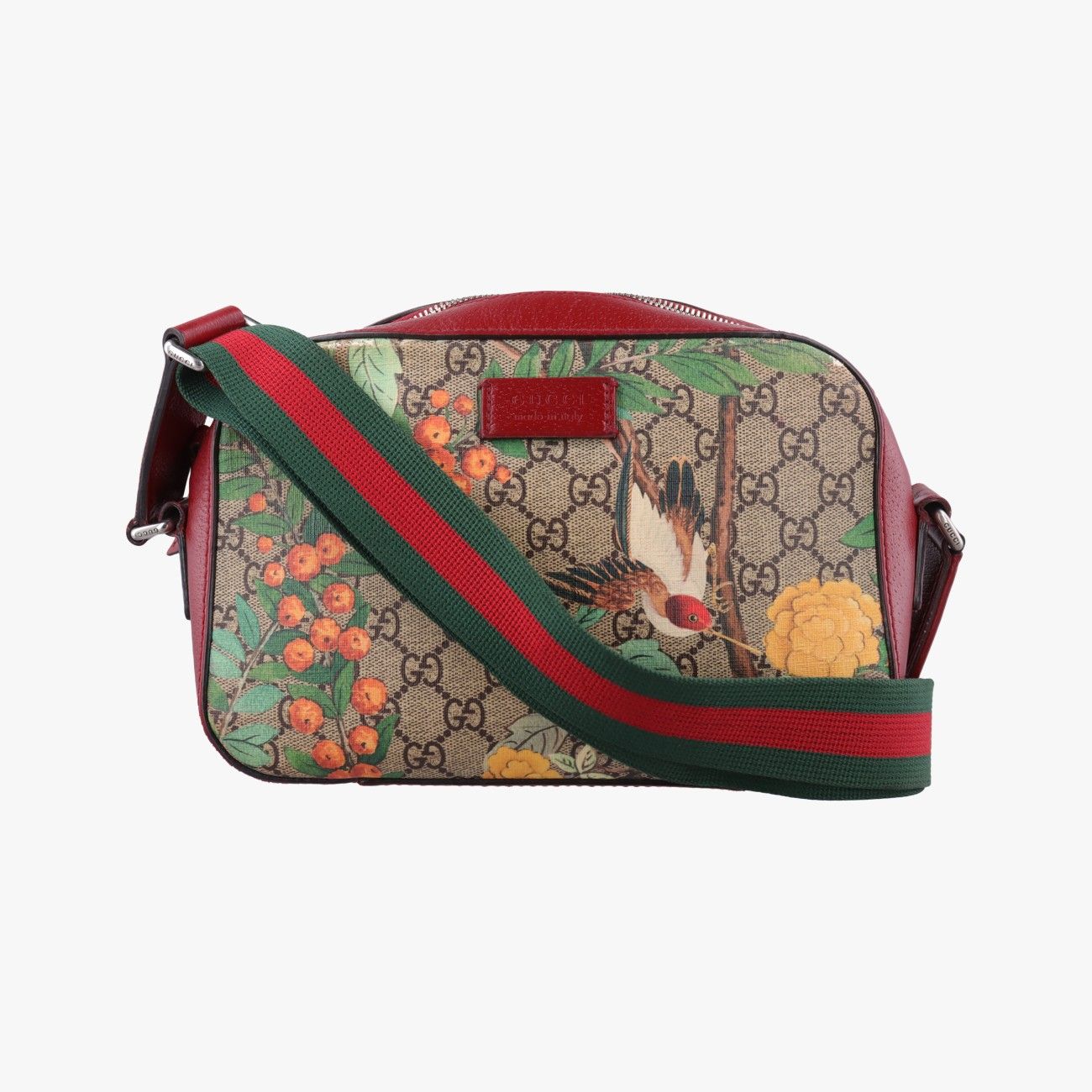 グッチGucciGGスプリーム グッチティアン カメラ ブラウン PVCコーティングキャンバス×レザー 450947 E021545420