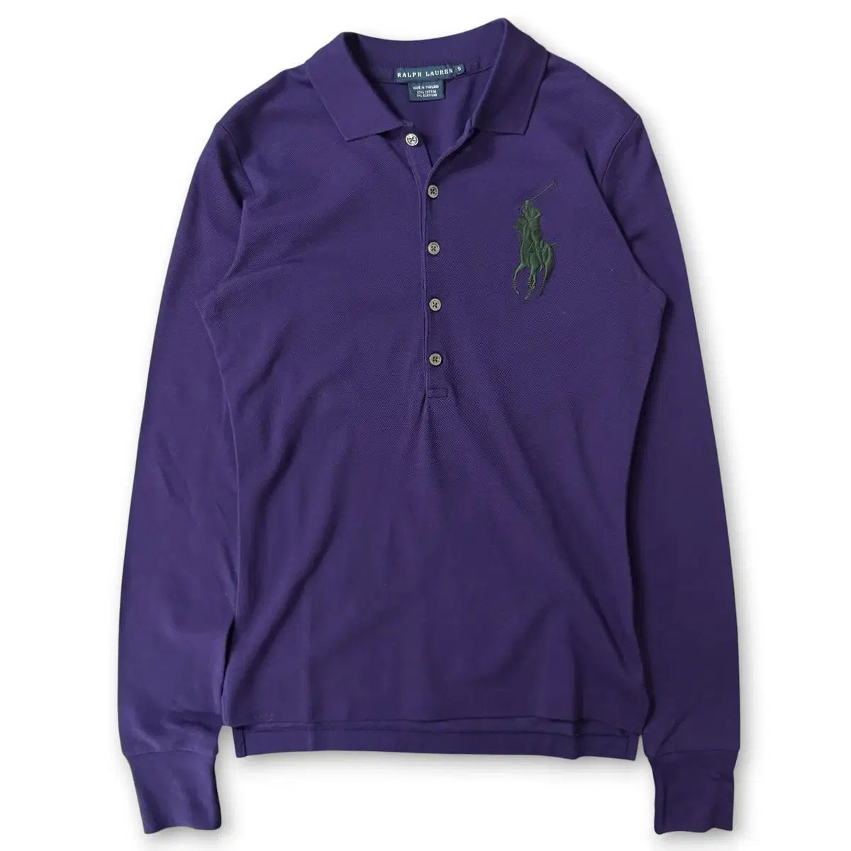 POLO RALPH LAUREN ディープパープル ビッグポニー カラーTシャツ S