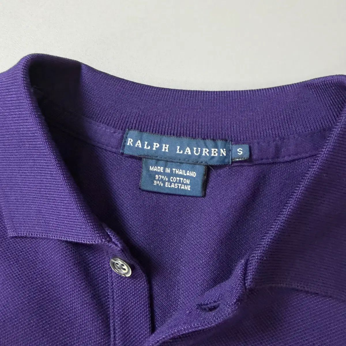 POLO RALPH LAUREN ディープパープル ビッグポニー カラーTシャツ S POLO RALPH LAUREN ディープパープル ビッグポニー カラーTシャツ S