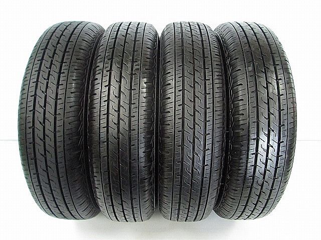 中古タイヤ145/80R12 80/78 4本 ブリヂストンECOPIA R710
