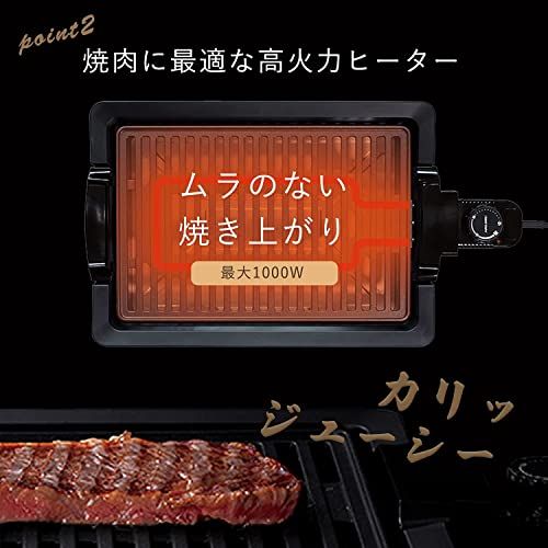 【プラス30日延長保証カード付き】アピックス 焼き肉プレート 煙が出にくい フッ素加工 一人用 焼肉ロースター 減脂 ヘルシー グリル 一人焼肉 肉祭り★m b4145275