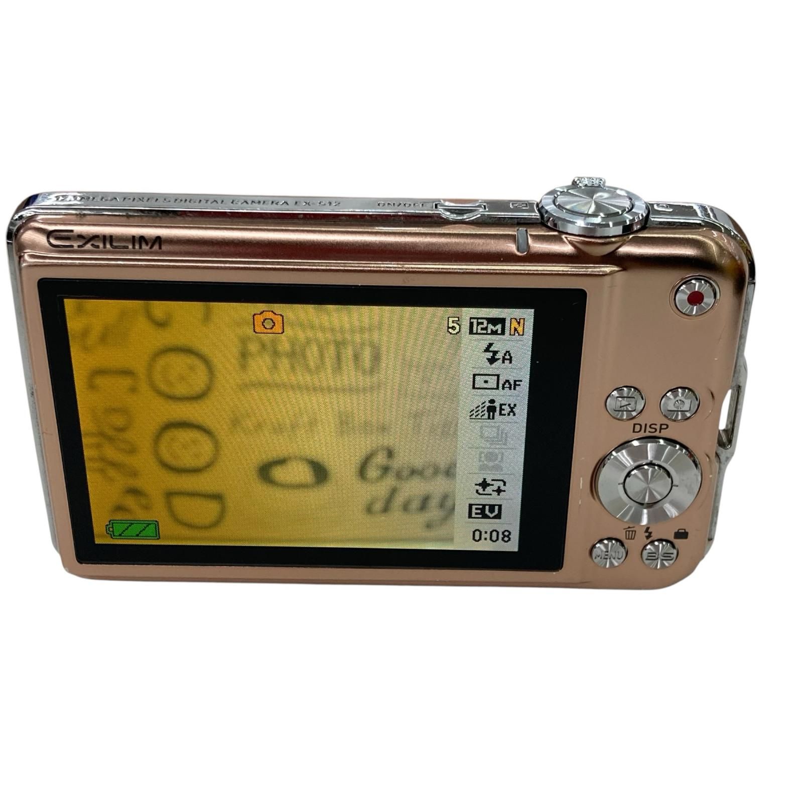 【簡易動作確認済】CASIO EXILIM EX-S12 コンデジ ブラウン 186000 動作確認済み CASIO カシオ EXILIM ブラウン系 デジタルカメラ