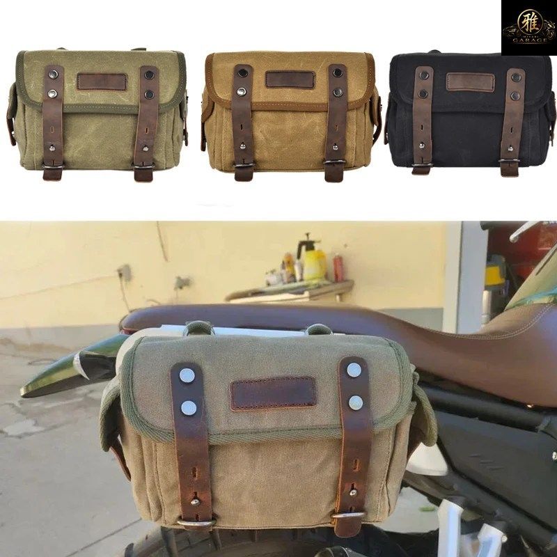ヴィンテージバッグ、サイドバッグ、サドルバッグ、バイク用サドルバッグ、バイク用防水クロスボディバッグ