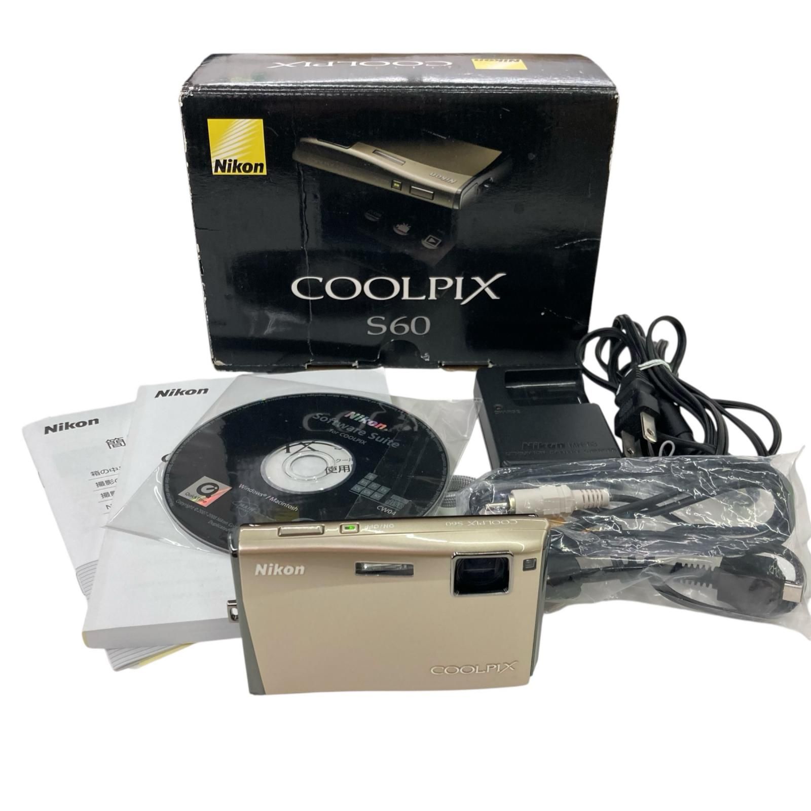 186000 動作確認済み Nikon ニコン デジタルカメラ COOLPIX ゴールド