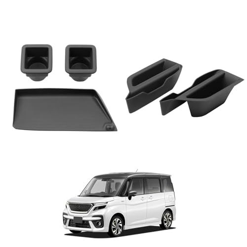 スズキ 新型 ソリオ/ソリオバンディット MA27S/37S/47S/D7S型 適用 助手席オープントレイマット +ダッシュボード両側 カップホルダー +ドアハンドル 収納 ボックス SOLIO BANDIT MA#7S型 4代目 R2.11 d2f4f141