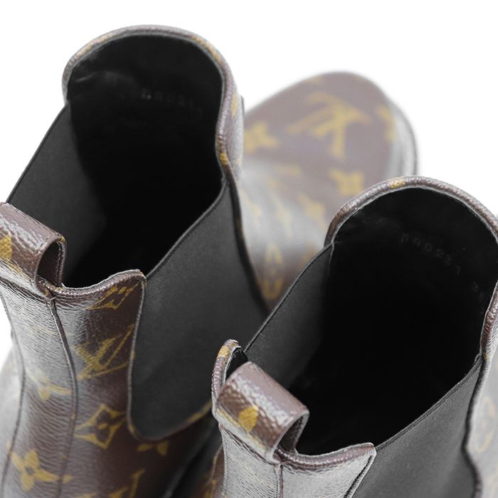 美品】LOUIS VUITTON ルイ・ヴィトン サイドゴアブーツ サイズ 38 1/2