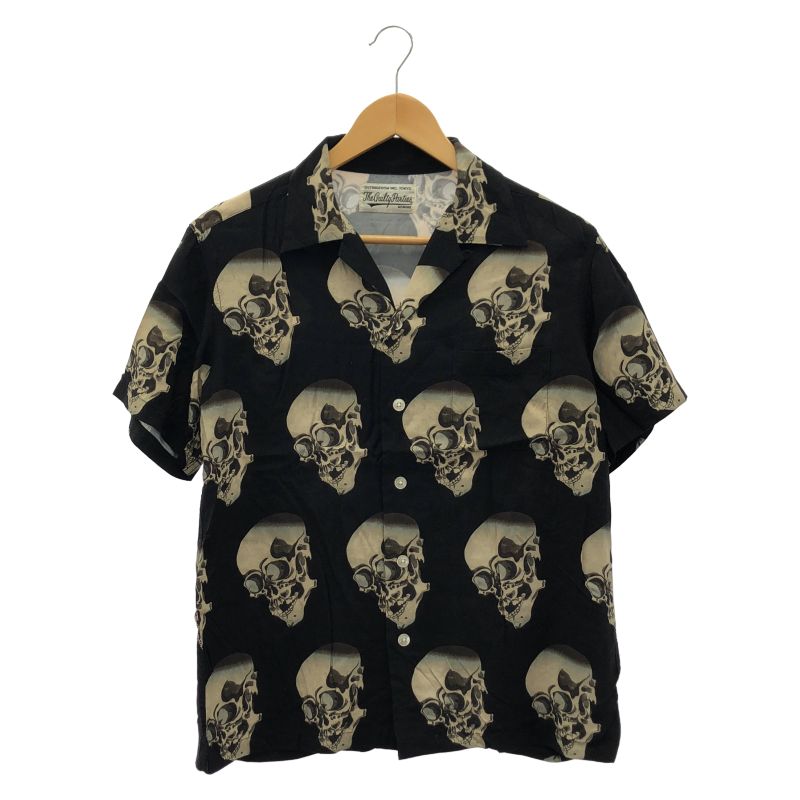 【中古】WACKO MARIA GHOST SKULL ALOHA M ブラック ワコマリア[10]