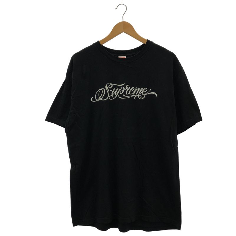 【中古】Supreme Script Tee L ブラック シュプリーム[10]