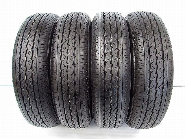 中古タイヤ 145/80R12 80/78(145R12 6PR) 4本 ブリヂストン K370