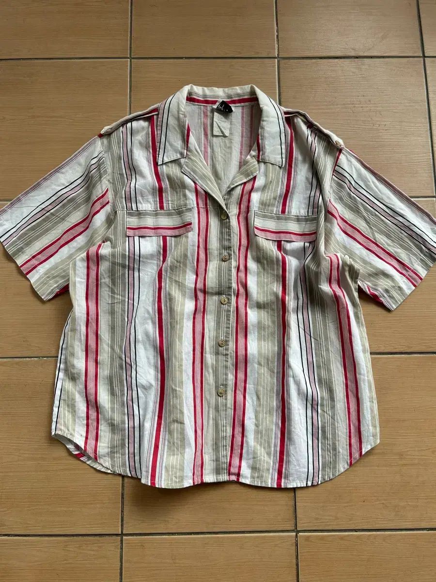 80-90s Tap&co オープンカラー シャツ