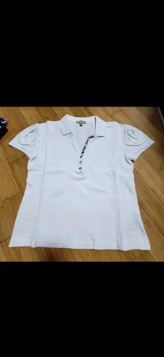バーバリー レディース 半袖 カラーTシャツ ホワイト ポロ 2XL ショートスリーブ
