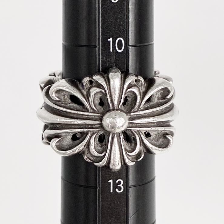 CHROME HEARTS クロムハーツ ダブルフローラルクロス リング 指輪