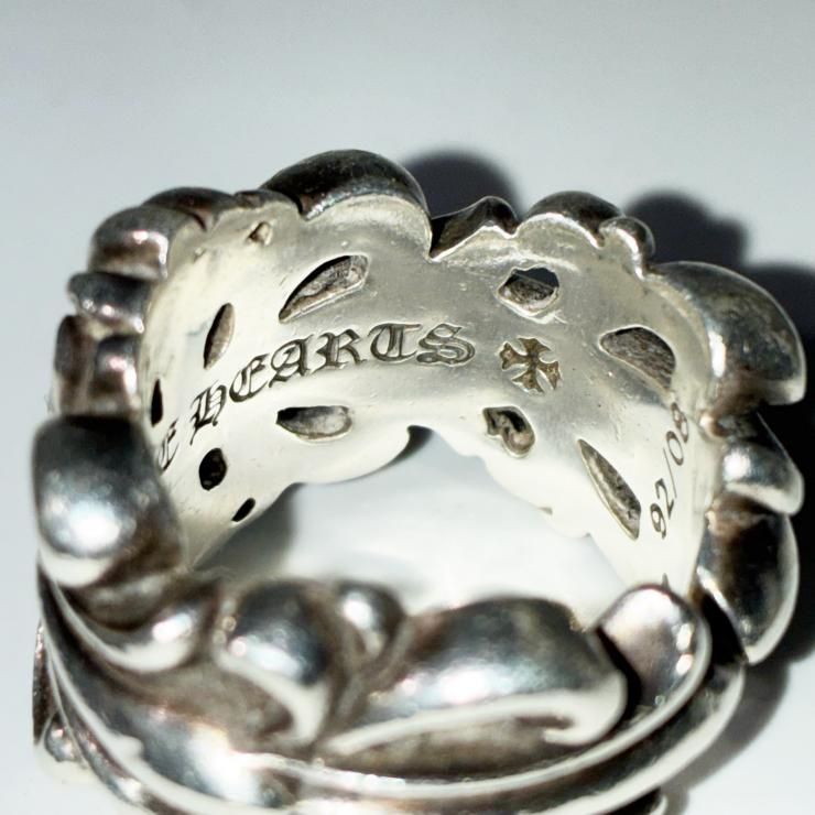 CHROME HEARTS クロムハーツ ダブルフローラルクロス リング 指輪
