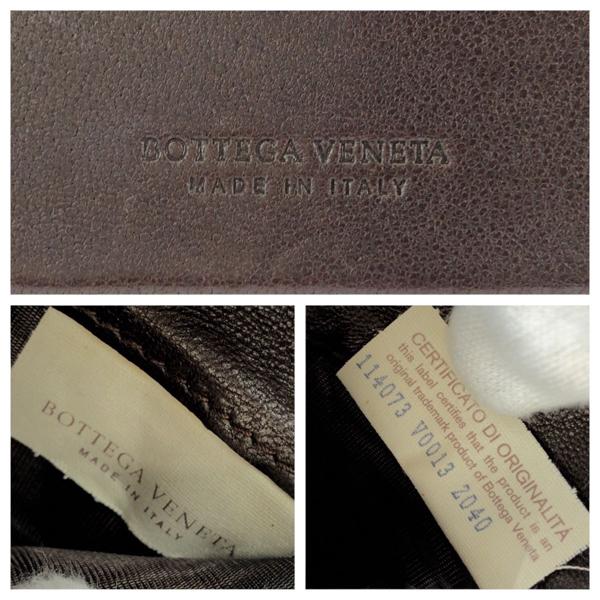 BOTTEGAVENETA ボッテガヴェネタ イントレチャート ダークブラウン 