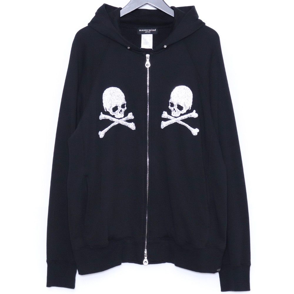 MASTERMIND Glass Beads hoodie Lサイズ ブラック MY-SW10-012