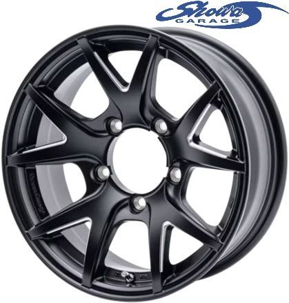 【M's】 JB74W ジムニーシエラ Showa GARAGE INSPIRE X 16インチ アルミホイール 1本 (マットブラック) 16×6.0J ±0 5H-139.7 ショウワガレージ インスパイア W00225 (※個人宅配送不可・要在庫確認)