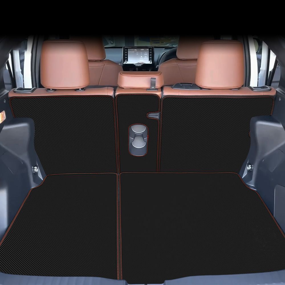 【送料無料】トヨタ Toyota ヤリスクロス YARIS CROSS 2020年モデル ラゲッジマット トランク保護マット 7点セット カーボン調デザイン レザー調素材 面ファスナー固定 傷防止 汚れ防止 荷室保護 ドレスアップ