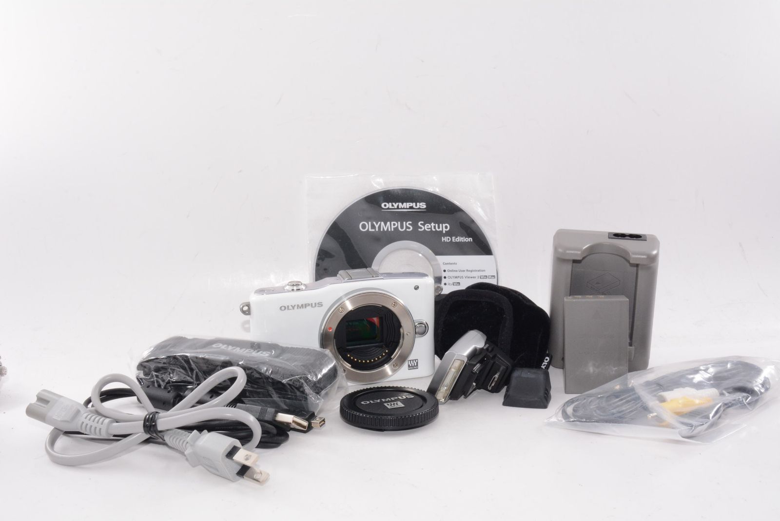 OLYMPUS ミラーレス PEN mini E-PM1 ボディ ホワイト - メルカリ