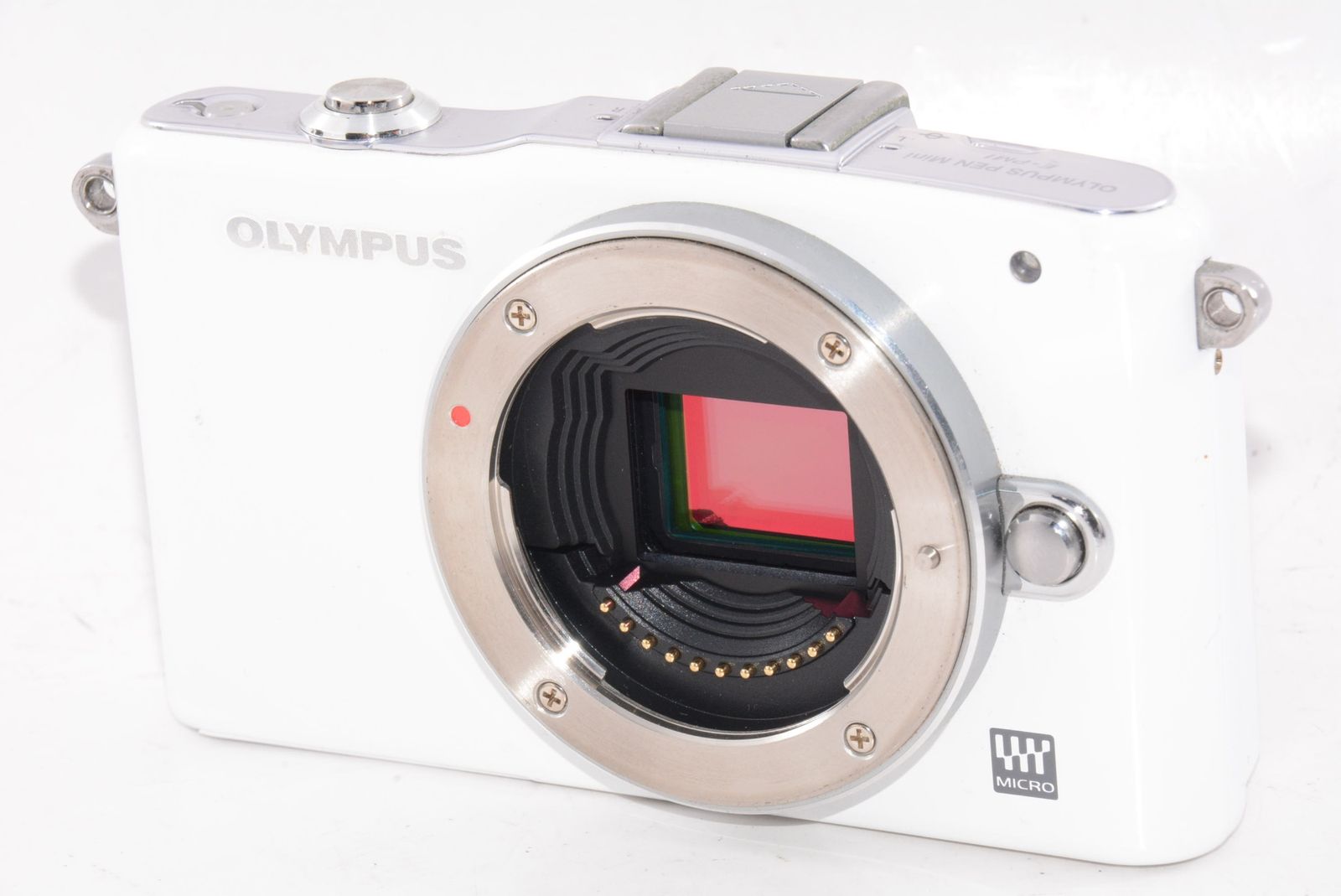 OLYMPUS ミラーレス PEN mini E-PM1 ボディ ホワイト - メルカリ