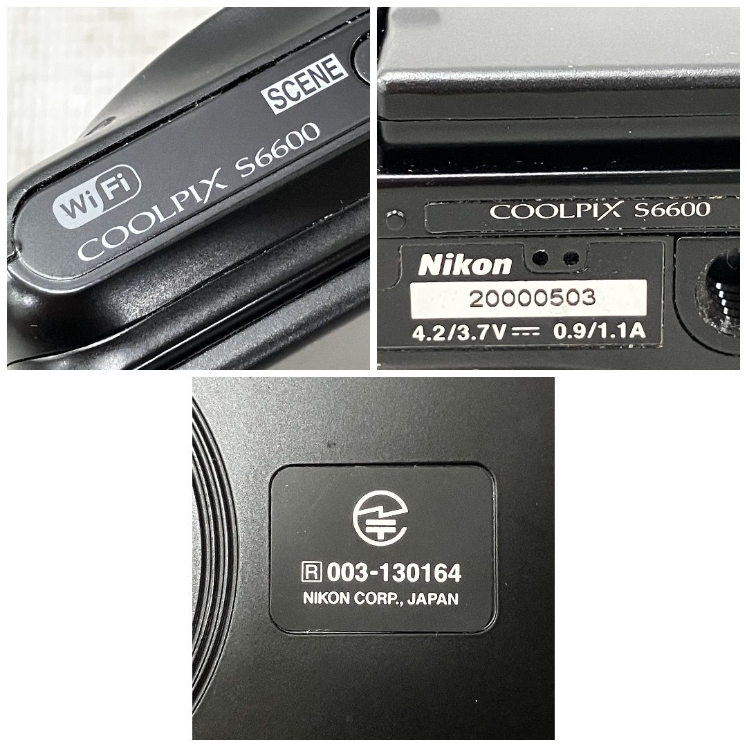 Nikon COOLPIX S6600 コンパクトデジタル カメラ デジカメ ブラック