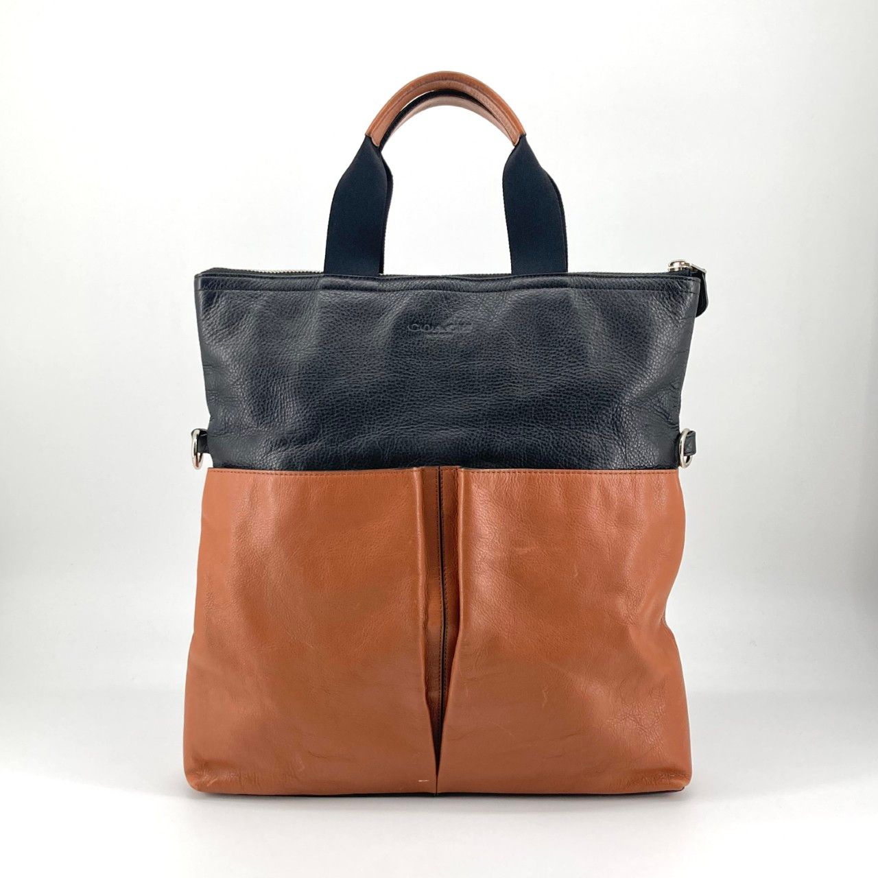 COACH（コーチ） サリバン F71722 トートバッグ ブラック×ブラウン