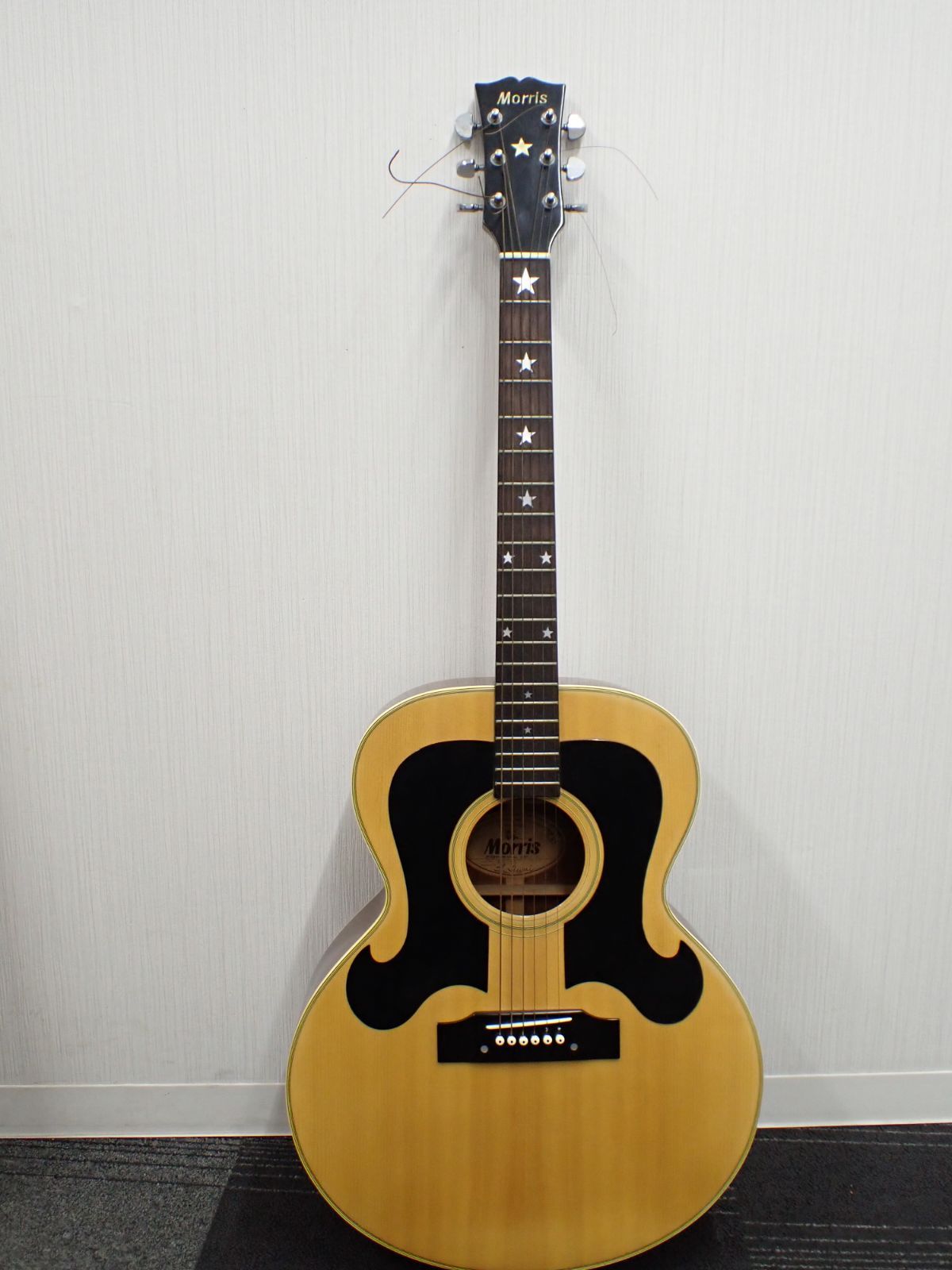 【56079】 アコースティックギター Morris モーリス WJ-25 ヒゲ/ 状態/精度不明 現状品 ジャンク品