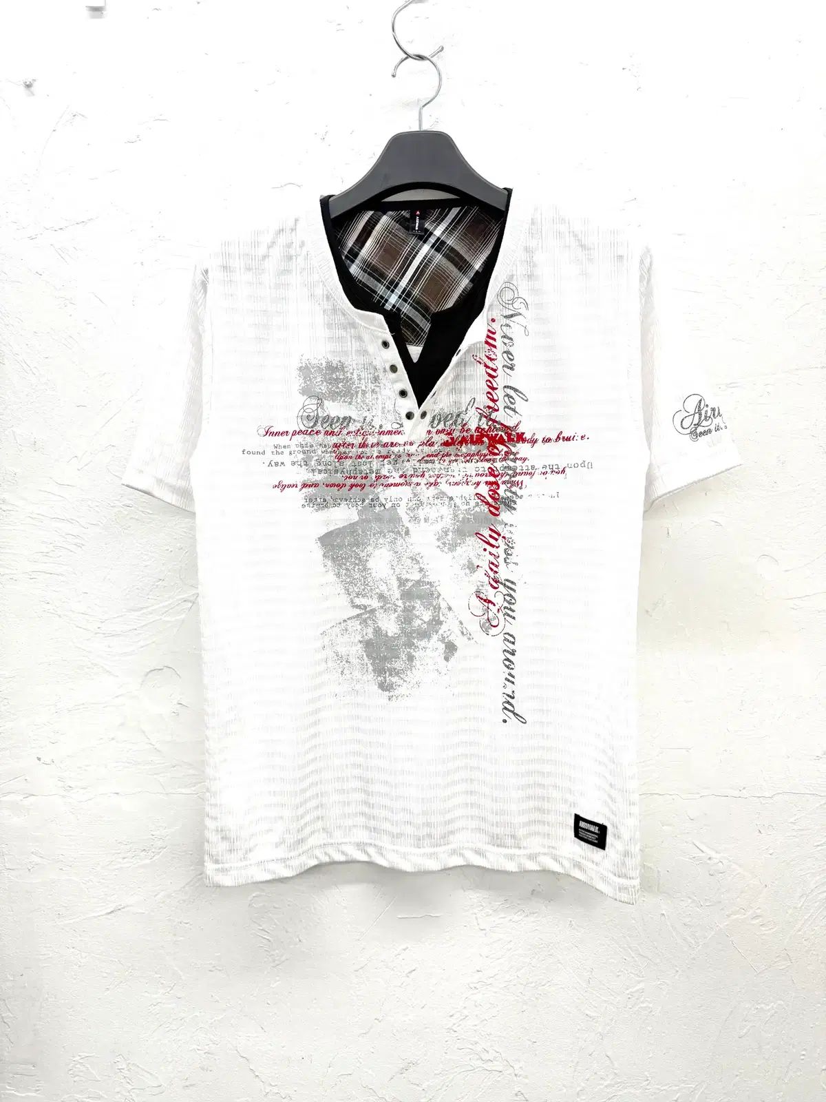 airwalk レイヤード ヘンリーネック パンク Tシャツ