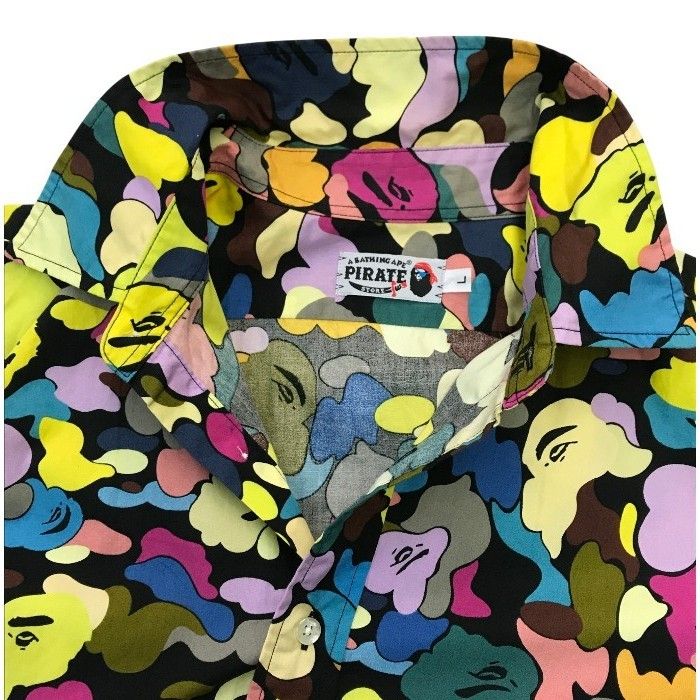 A BATHING APE アベイシングエイプ シャツ メンズ 半袖 コットン