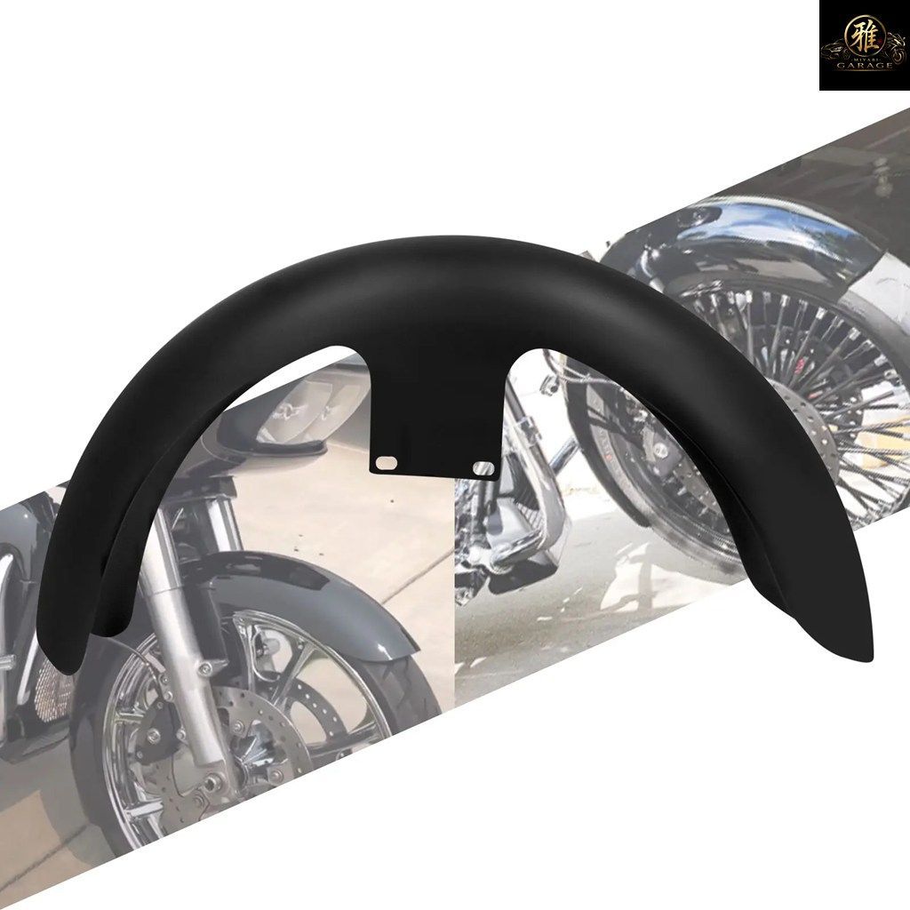 モーターサイクル用グロスマット19インチホイールラップフロントフェンダーハーレーツーリングロードエレクトラグライドバガー2014-2022