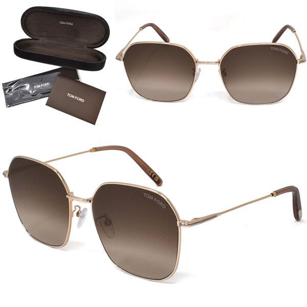 トムフォード サングラス TOM FORD FT0887-K/S 28F 59 TF887-K サングラス アジアンフィット EYEWEAR メンズ レディース ゴールド ブラウングラデーション