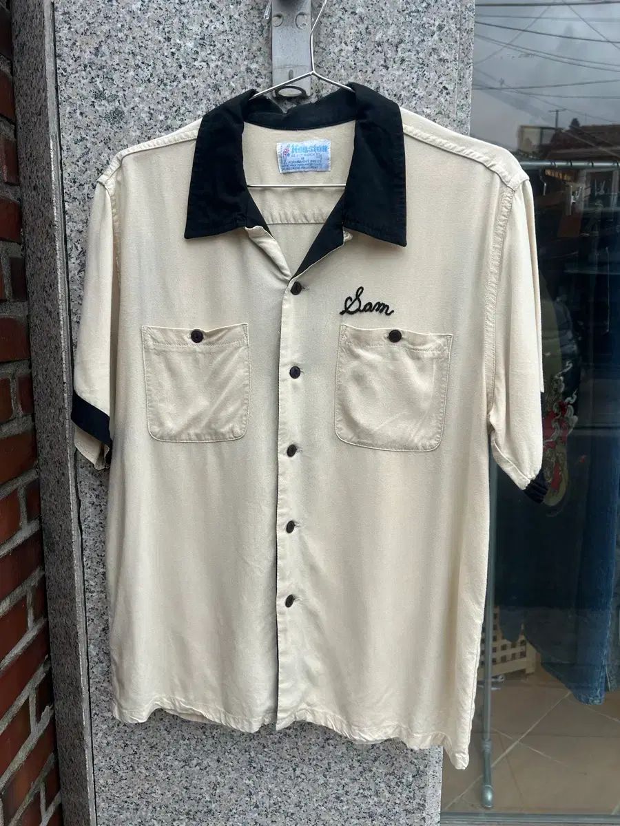 ヒューストン レーヨン ボーリングシャツ