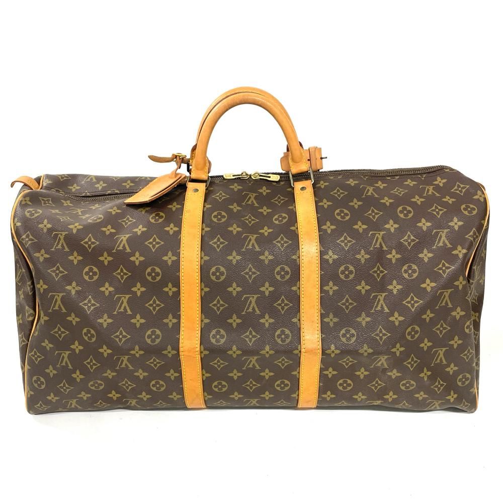 ルイヴィトン LOUIS VUITTON キーポル 60 ボストンバッグ モノグラム キャンバス M41422 ブラウン ゴールド金具【中古】