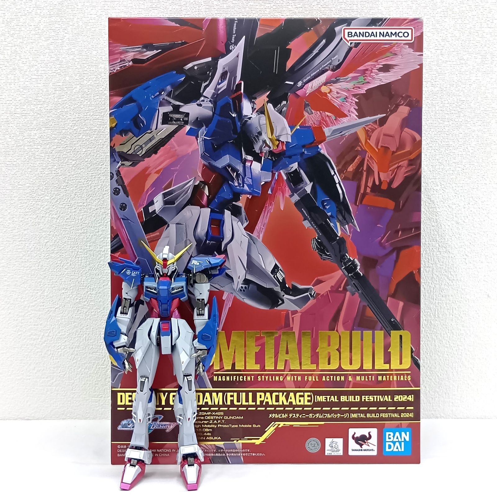 ▼ BANDAI フィギュア デスティニーガンダム(フルパッケージ) [METAL BUILD FESTIVAL 2024] 「機動戦士ガンダムSEED DESTINY」 TAMASHII NATIONS STORE ONLINE限定 開封品