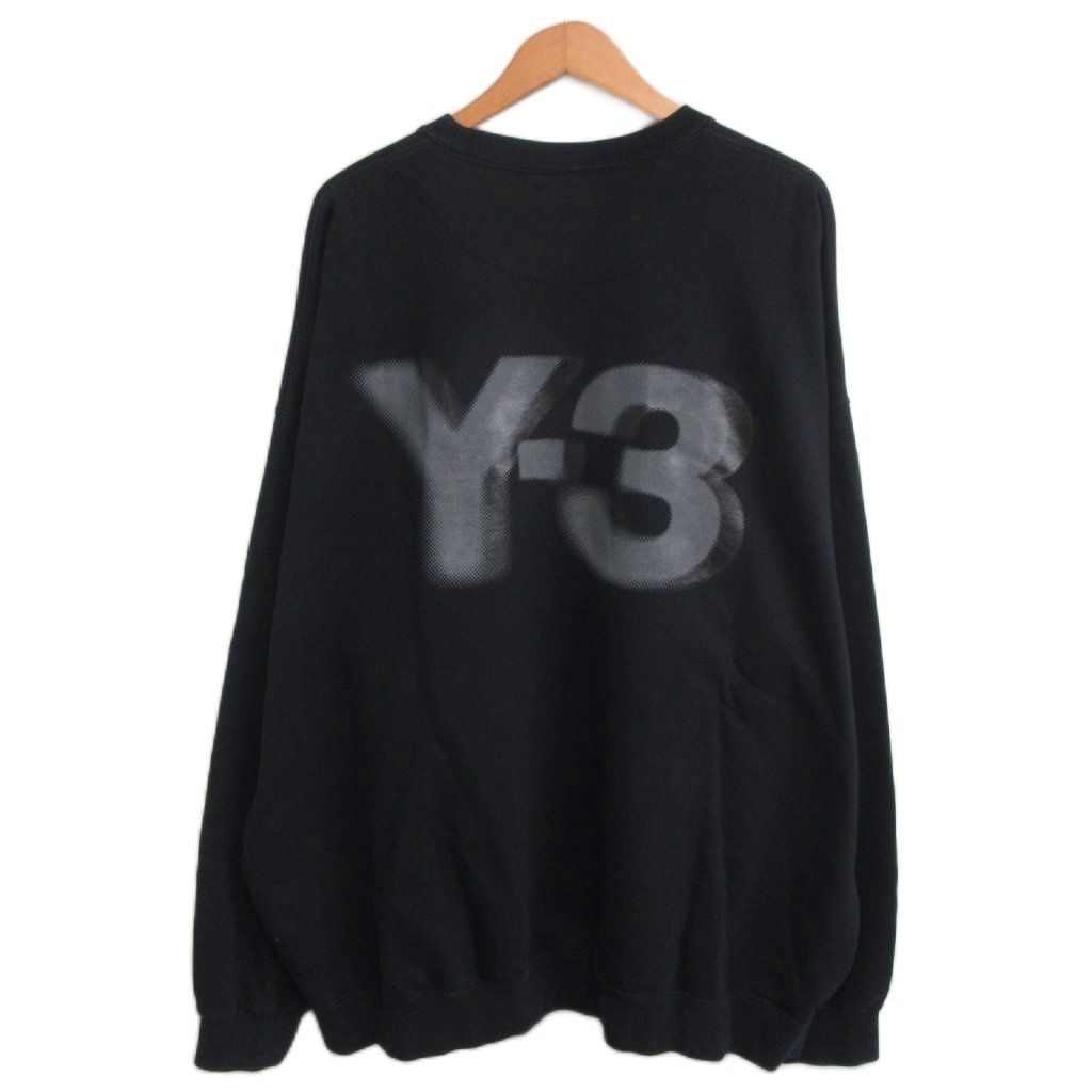 ワイスリー Y-3 ヨウジヤマモト 24AW LOGO CREW SWEAT クルーネック スウェット トレーナー 2XL 黒 ブラック JE9276