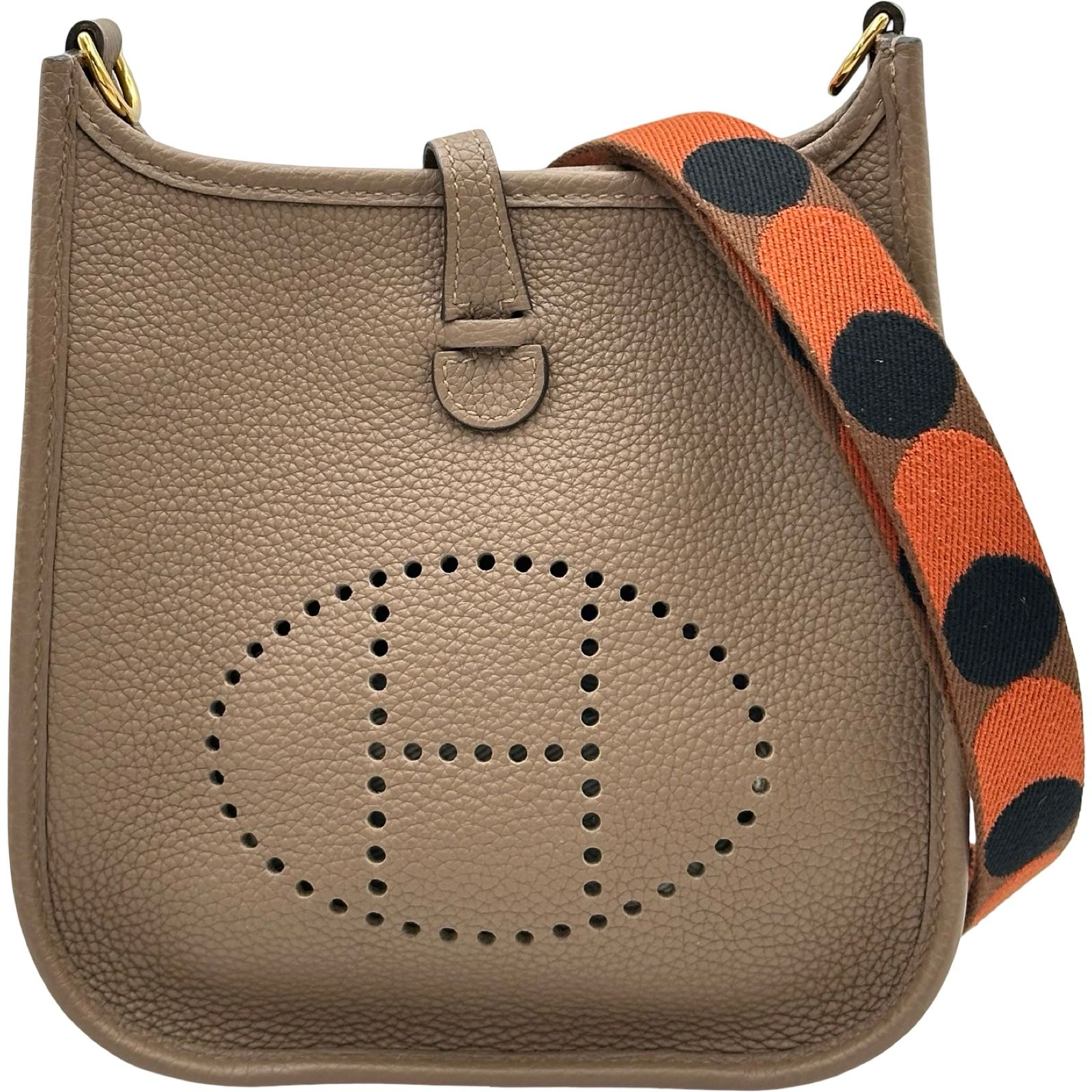エルメス HERMES エヴリンTPM Z刻印 ベージュドゥワイマール ゴールド金具 トリヨン レディース ショルダーバッグ