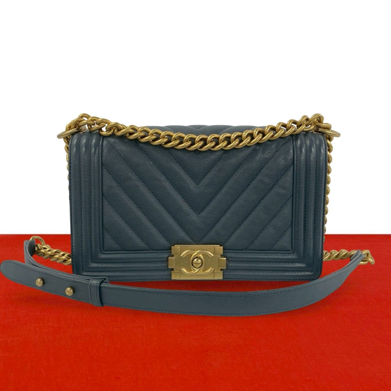 CHANEL シャネル 美品 シール有 極 14番台 - キャビアスキン