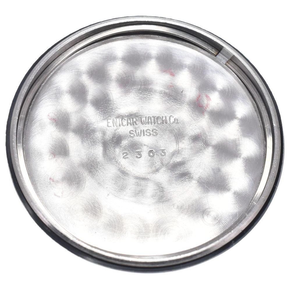 エニカ ENICAR 072-01-01/2303 ヴィンテージ Cal. バルジュー72 ブラック 手巻き メンズ 良品 腕時計 N#148593 エニカ ENICAR 072-01-01/2303 ヴィンテージ Cal. バルジュー72 ブラック 手巻き メンズ 良品 腕時計 N#148593