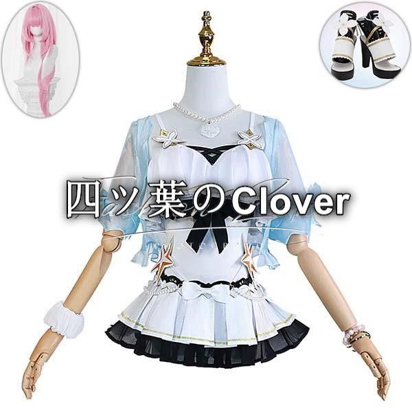 人気商品◆崩壞3rd 風 エリシア Elysia 水着 コスプレ衣装ウィッグ 靴 cosplayハロウィン演出服変装vs625